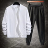 2 Pcs Sweat Shirt Track Suit For Men's Winter Collection