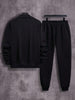 2 Pcs Sweat Shirt Track Suit For Men's Winter Collection